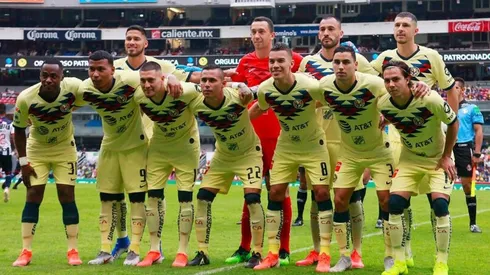 Equipo titular en el partido ante Monterrey.
