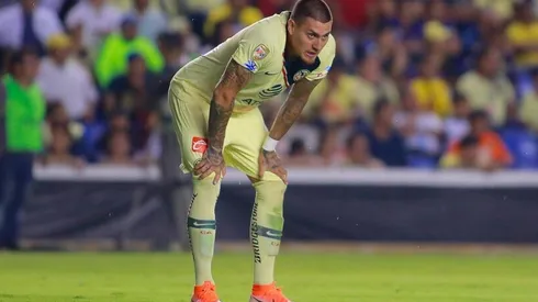 Nicolás Castillo en el partido del América.