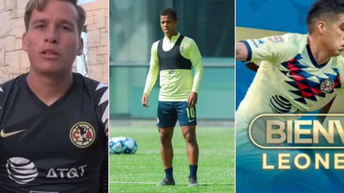 Rubén González, Giovani dos Santos y Leonel López.