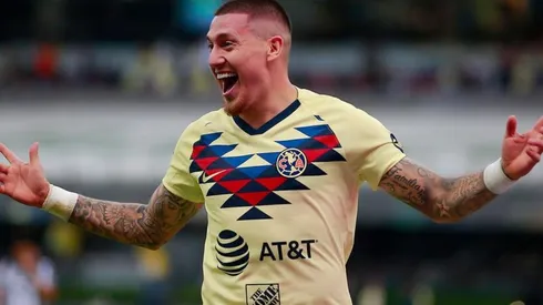 Nicolás Castillo celebrando su anotación.