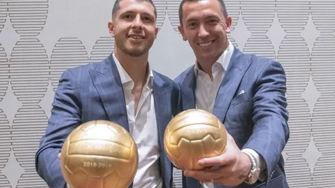 Guido Rodríguez y Agustín Marchesín fueron los ganadores del América en la gala de los Balones de Oro