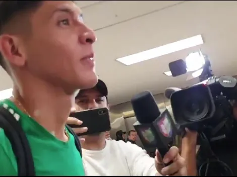 Edson Álvarez evitó a la prensa en su regreso a CDMX