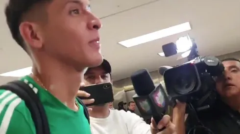 El polivalente defensor azulcrema evitó ofrecer declaraciones a la prensa