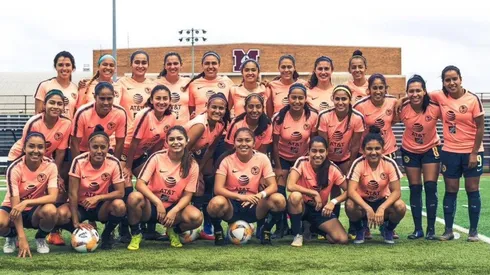 Plantel de América Femenil en la pretemporada.