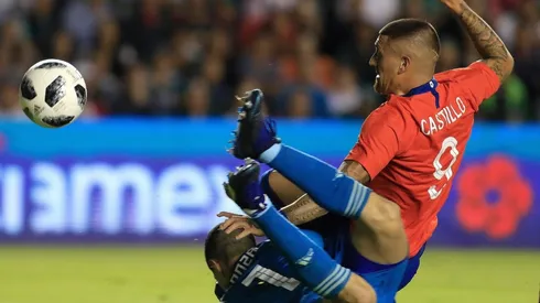 Castillo no contó con oportunidades de cara al arco uruguayo en este partido