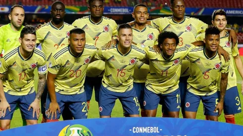 Formación titular de Colombia ante Qatar.