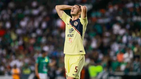 Guido Rodríguez en el partido ante León.