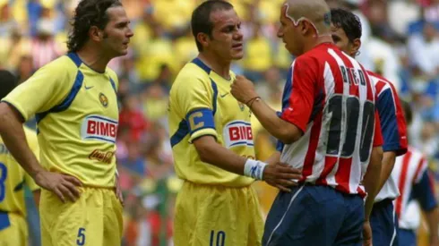 Cuauhtémoc Blanco y Adolfo Bautista.