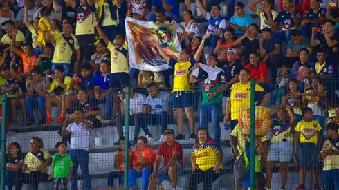 Aficionados de América en el partido ante Veracruz.