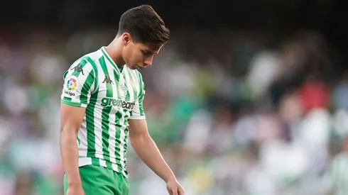 Diego Lainez en un partido del Real Betis.