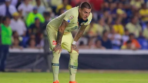 Nicolás Castillo en el partido ante León.