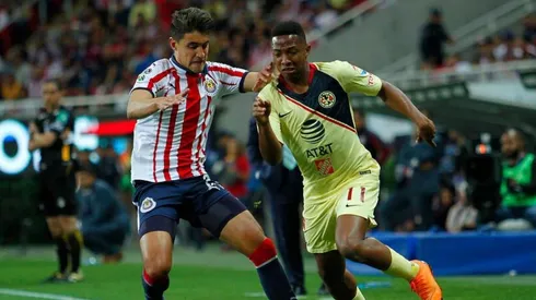 América enfrentando a Chivas en el Clausura 2019.
