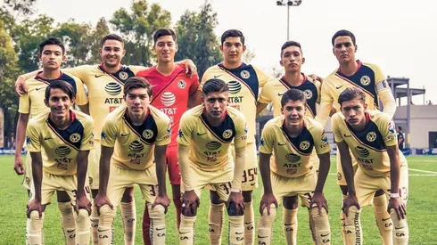 Formación titular de América en la Sub 17.