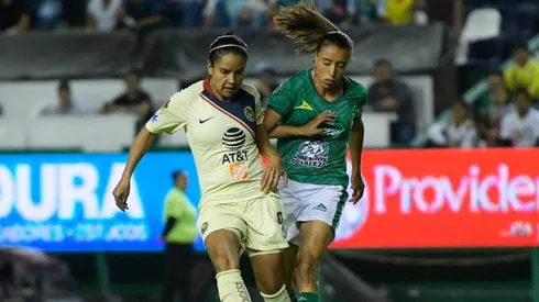 América Femenil visitando a León.