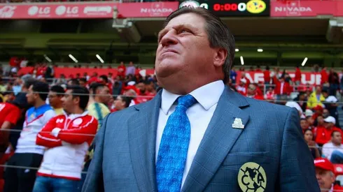 Miguel Herrera en el partido frente al Toluca.