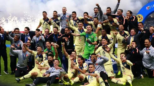 América celebrando el Torneo de Apertura 2018.