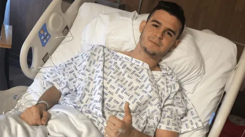 Nicolás Benedetti tras ser operado.