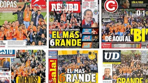 Las portadas reflejan la consagración del América en la Copa MX.