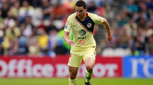 Jorge Sánchez en el partido frente a Lobos BUAP.