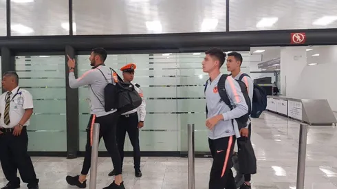 Plantel de América en su llegada a la Ciudad de México.