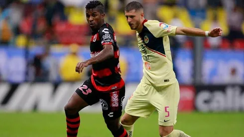 América enfrentando a Xolos en la Liga MX.