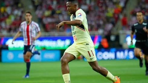 Andrés Ibargüen en el partido de ayer frente a Chivas.