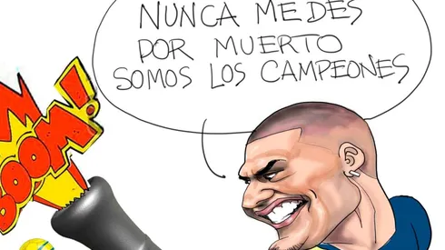 El Cartón de Édgar: "Rescata el empate sobre la hora"
