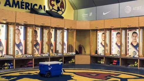 El vestidor del América aguarda por los jugadores del Más Grande.