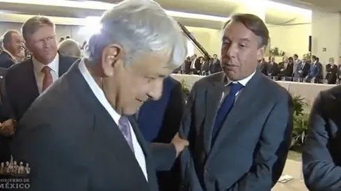 Emilio Azcárraga bromeó con el Presidente de la República