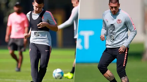 Benedetti y Castillo se quedaron trotando en Coapa tras el entrenamiento.