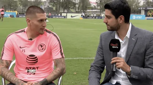 El delantero chileno fue entrevistado este viernes tras el entrenamiento en Coapa