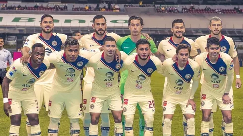El equipo del América que inició el juego ante Necaxa por la Copa MX.