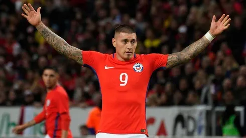 Nicolás Castillo con la Selección Chilena.