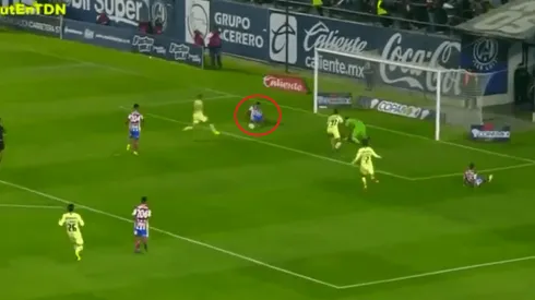 Pineda anotó el segundo gol de San Luis.