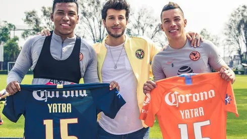 Sebastián Yatra visitó a las Águilas en Coapa.