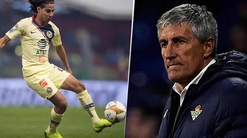 Quique Setién no piensa aún en Diego Lainez.