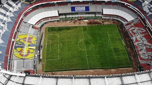 Estadio Azteca muestra mejorías de cara al partido del América.