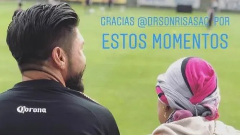 Peralta vivió un instante diferente antes del duelo de hoy