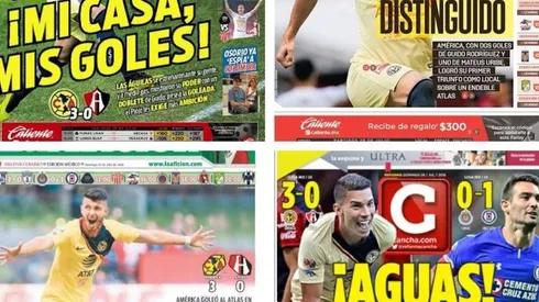 América acaparó las portadas.