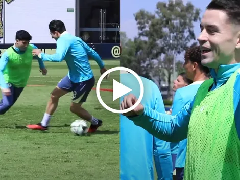 La jugada de Kevin Álvarez que dejó boquiabierto a Álvaro Fidalgo en entrenamiento