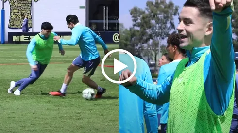 La jugada de Kevin Álvarez que dejó boquiabierto a Álvaro Fidalgo en entrenamiento