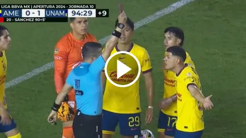 Richard Sánchez dejó con uno menos al América.