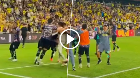 Polémicos gestos del América a la grada de Columbus Crew.