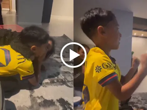 Hijo de Rodrigo Aguirre deja épica festejo al nuevo título del América