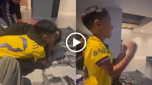 Hijo de Rodrigo Aguirre deja épica festejo al nuevo título del América