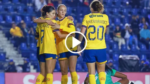 América Femenil goleó a Santa Fe en la Champions Cup