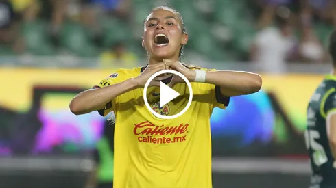 Karen Luna anotó doblete para el América Femenil.