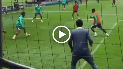 André Jardine se sumó al entrenamiento de América como un jugador de campo más