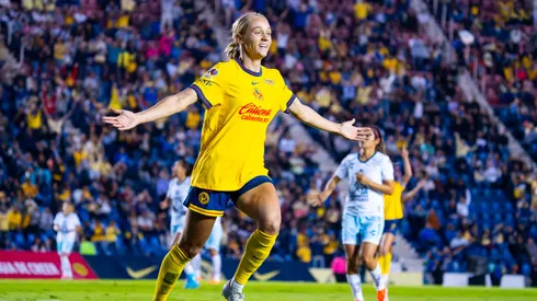 Sarah Luebbert suma nueve goles con el América Femenil