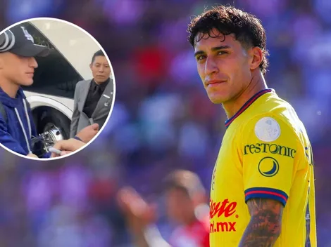 La afición del América "escoltó" a Alejandro Zendejas en Guadalajara